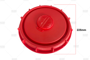 Tapa de tanque IBC de boca grande de 225 mm Tapa roja de totalizador Ibc a la venta