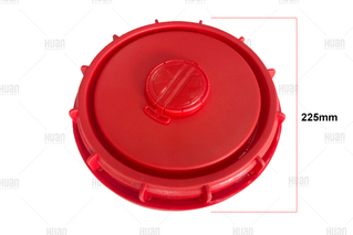 Tapa de tanque IBC de boca grande de 225 mm Tapa roja de totalizador Ibc a la venta