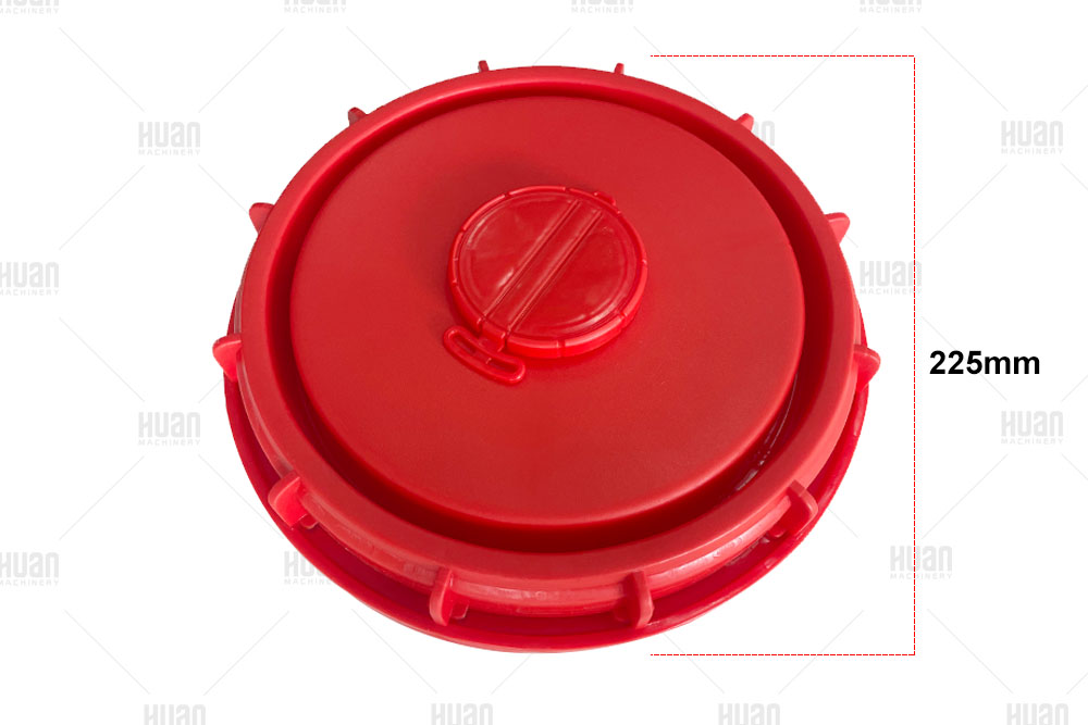 Tapa de tanque IBC de boca grande de 225 mm Tapa roja de totalizador Ibc a la venta