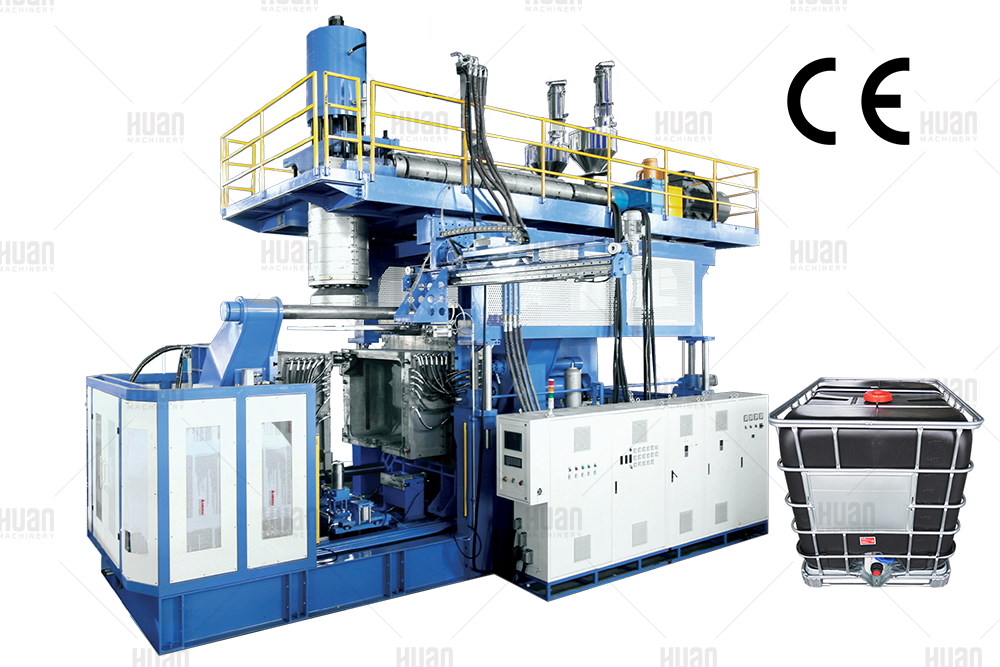 2 capas de máquina de moldeo por insuflación de aire comprimido por extrusión de tanque IBC a prueba de luz