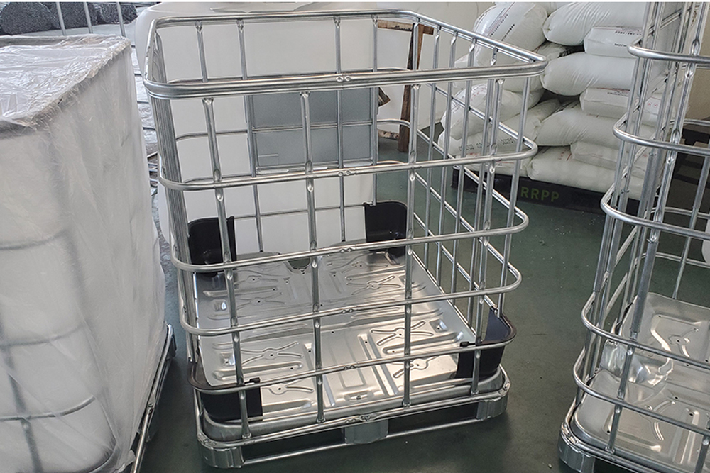 Marco exterior de tubo de acero galvanizado del tanque Ibc