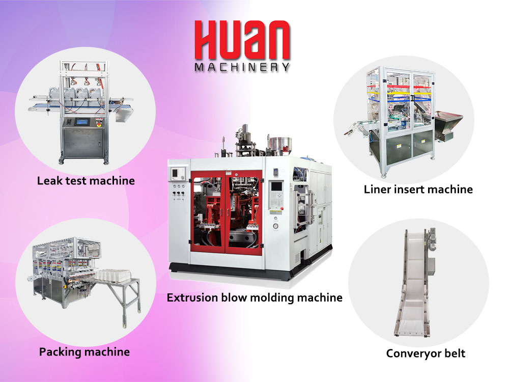 Catalizando la eficiencia: aumente su producción con auxiliares de línea de moldeo por extrusión y soplado de última generación