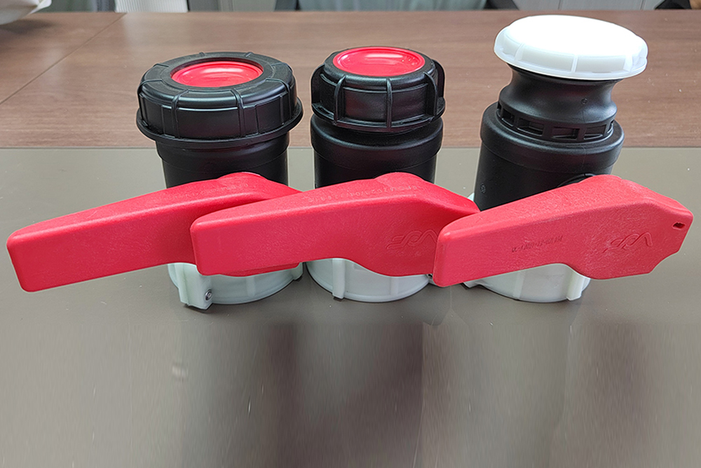 Bola de válvula de plástico para tanque IBC, contenedor IBC, válvula de bola de plástico de 50mm y 55mm, válvula de tanque Ibc
