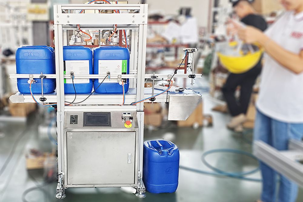 Máquina de prueba de fugas de equipo de detección de fugas de botella de doble cabeza completamente automática con dos cabezas