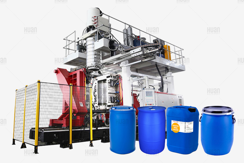 200L 220L 220 litros Doble anillo L HDPE Barril de soda cáustica de una sola capa Tambor de dos capas que hace la máquina de moldeo por extrusión y soplado