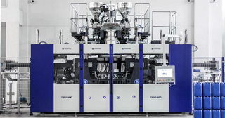 Máquina de moldeo por soplado de bidón químico de plástico