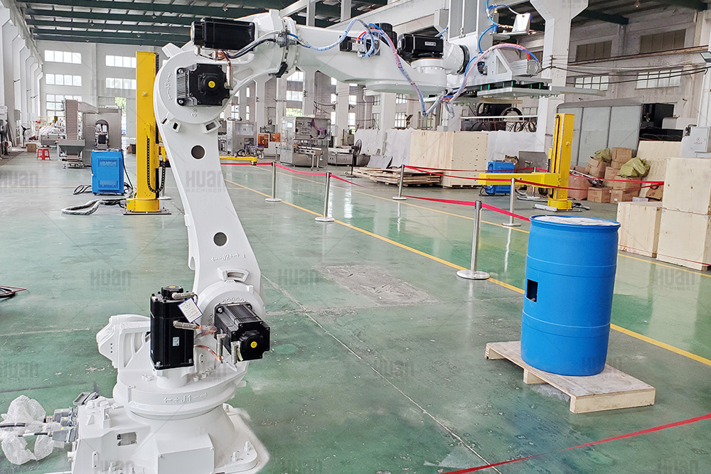 Brazo robótico ecológico de craqueo articulado industrial de paletización CNC para apilar cajas de cartón en la línea de producción de embalaje