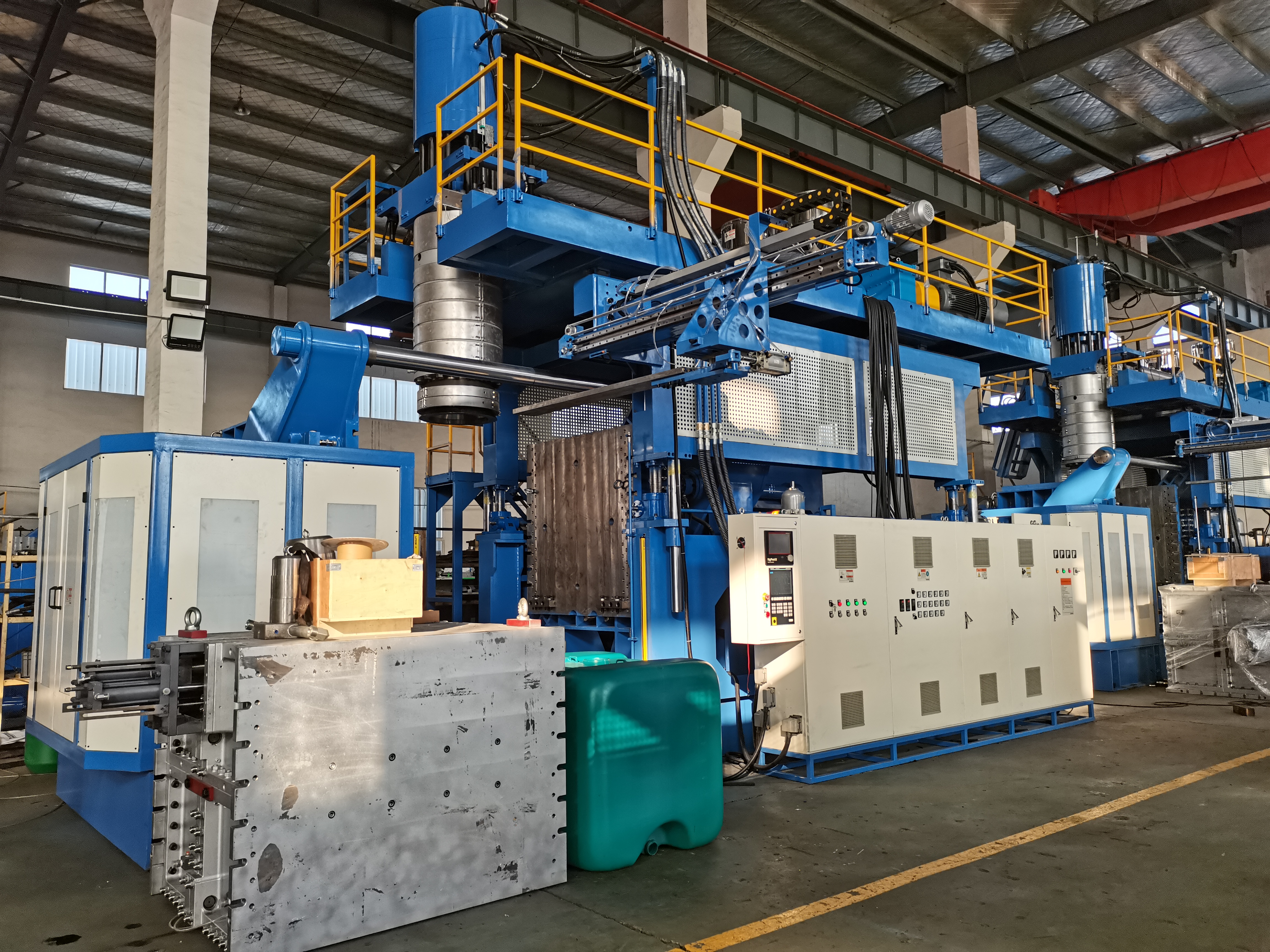 Solución completa para contenedores IBC de plástico IBC de 1200 L para máquinas de moldeo por soplado y fabricación de tanques