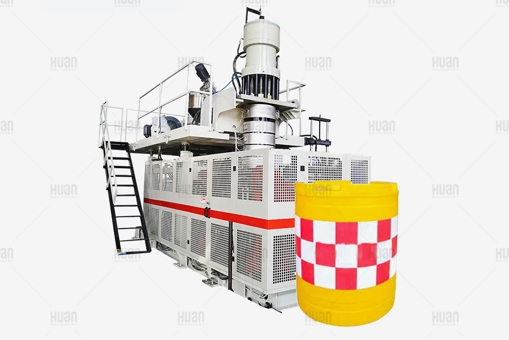 Máquina de moldeo por soplado de barrera de jersey de tráfico de bloque de carretera de PE máquina de fabricación de moldeo por soplado de extrusión de barricada de calle de HDPE de plástico