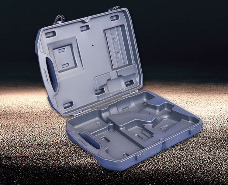 Caja de herramientas de transporte de manejo de plástico duro de capas dobles OEM ODM