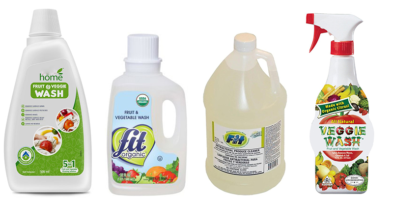 botella de lavado de frutas