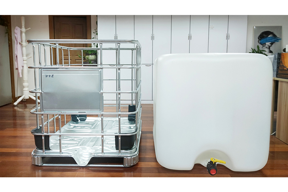 Contenedor de agua IBC de 1000 litros, tanque IBC de 1000L para contenedor a granel intermedio, tanque de agua IBC