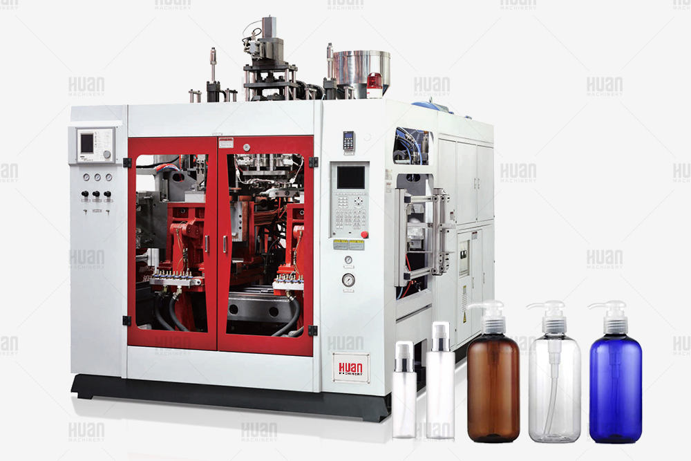Máquina de moldeo por soplado de extrusión de botella de detergente de lavandería de champú químico diario de HDPE