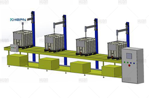 Lavadora automática de contenedores IBC de 1000 litros para la limpieza de tanques y contenedores IBC