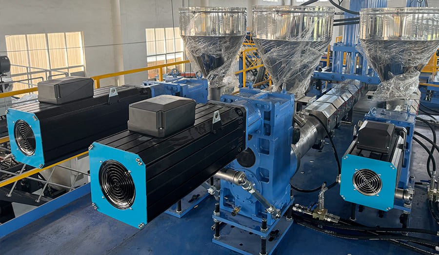 Máquina de moldeo por extrusión-soplado de tambor azul máquina de 200 litros