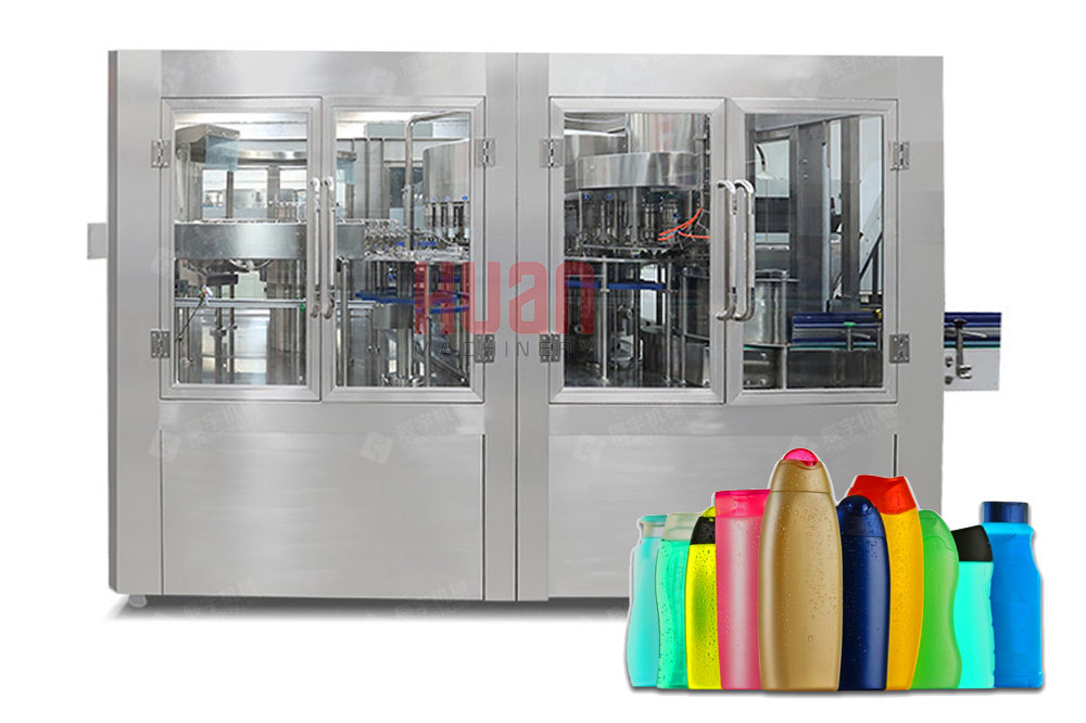 Máquina de llenado de botellas de champú líquido cosmético de alta velocidad más vendida en China, línea de producción de tapado, precio de fabricación a la venta