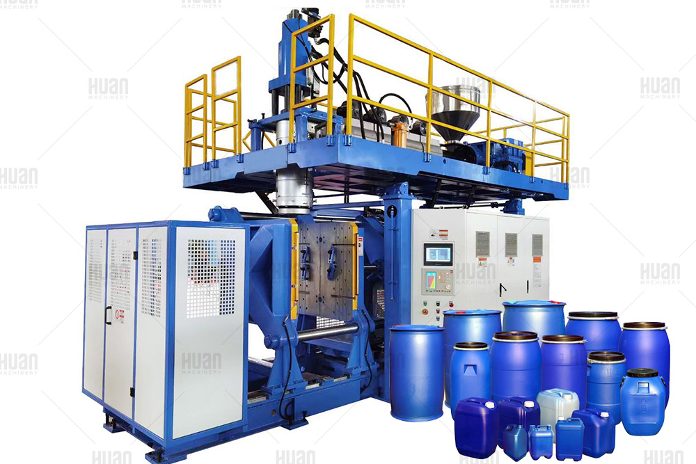 Máquina de moldeo por soplado y extrusión de tambor de HDPE de 60 litros