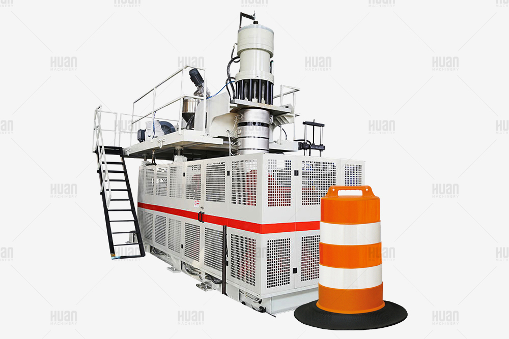 Máquina de moldeo por soplado de barrera de jersey de tráfico de bloque de carretera de PE máquina de fabricación de moldeo por soplado de extrusión de barricada de calle de HDPE de plástico