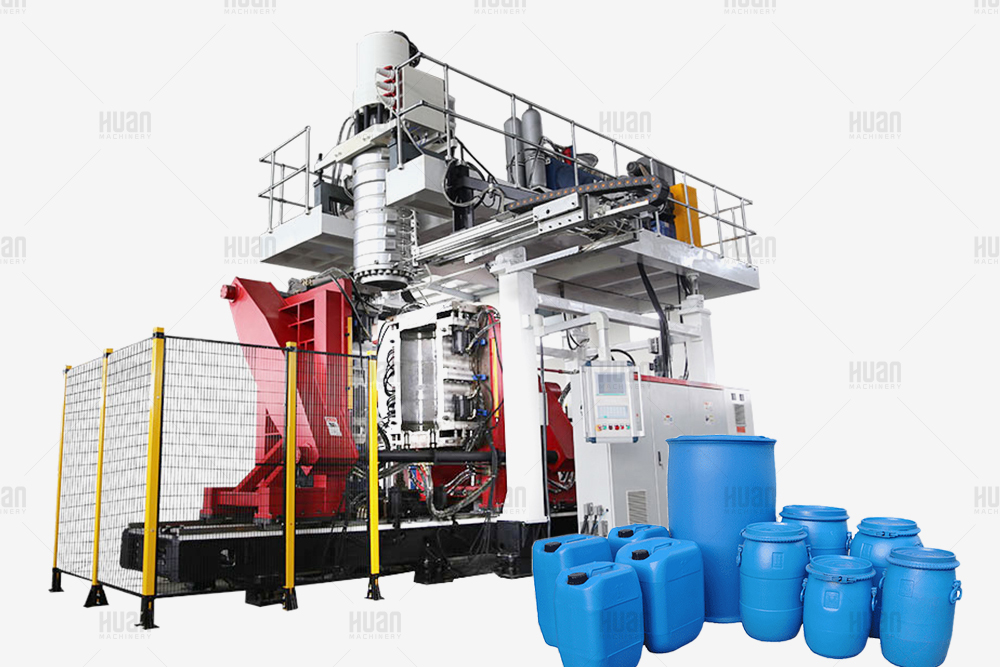 Fabricación de moldeo por soplado de extrusión de tambor de HDPE de tarro de plástico automático de 30L a 250L fabricación de precio de máquina