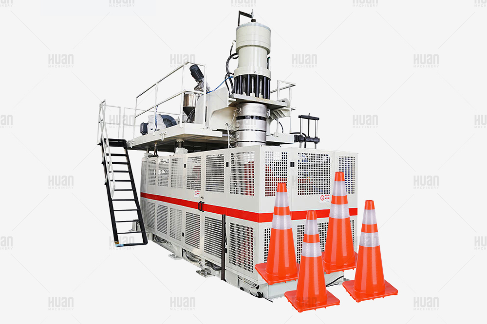 Máquina de moldeo por soplado de barrera de jersey de tráfico de bloque de carretera de PE máquina de fabricación de moldeo por soplado de extrusión de barricada de calle de HDPE de plástico