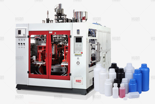Máquina de moldeo por soplado de coextrusión de material plástico reciclado de 2 capas, 3 capas, 4 capas para bidón de botella de pe 