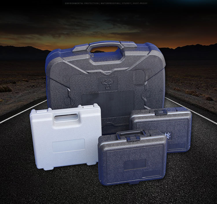Caja de herramientas de transporte de manejo de plástico duro de capas dobles OEM ODM