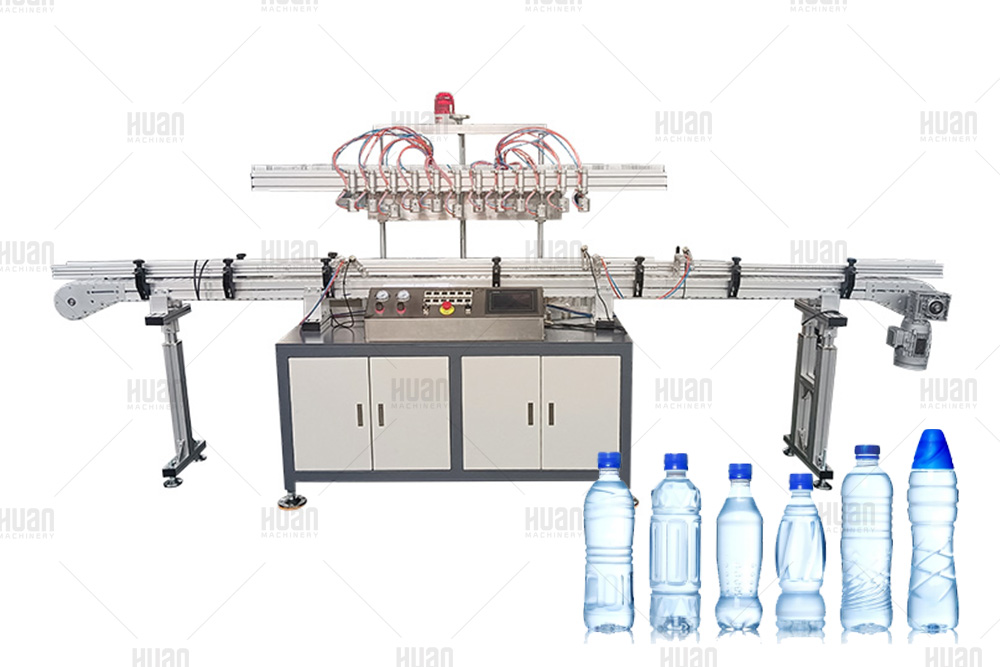 Máquina de prueba de fugas de 12 cabezales de alta velocidad para botellas de PET vacías