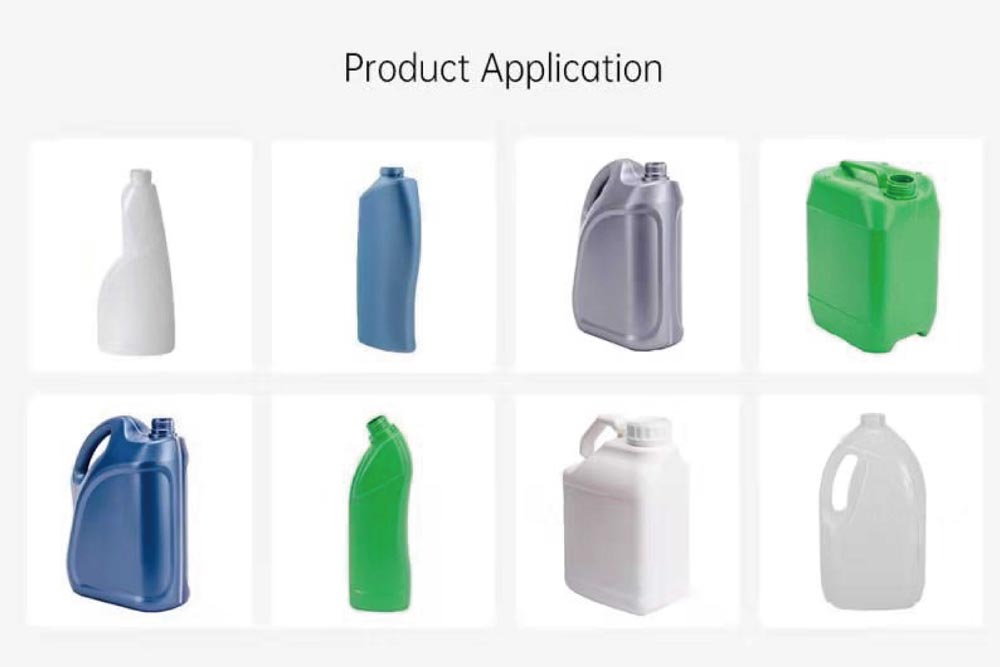 Material reciclado de plástico multicapa hdpe 1L 2L 3L 4L 5L PE botella bidón línea de producción de máquina de moldeo por extrusión y soplado 