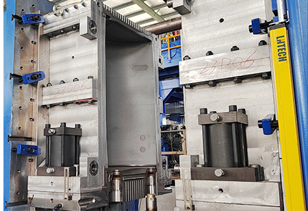 Molde de tambor con anillo en L