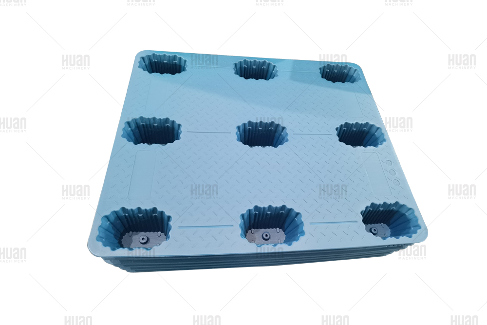 Máquina de moldeo por soplado de extrusión de plástico para paletas de nueve pies