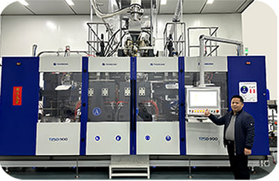 m&aacute;quina de moldeo por soplado de bidones