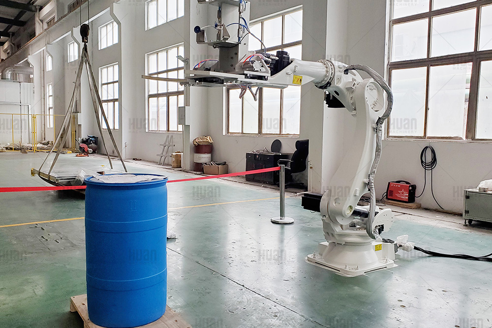 Brazo robótico ecológico de craqueo articulado industrial de paletización CNC para apilar cajas de cartón en la línea de producción de embalaje