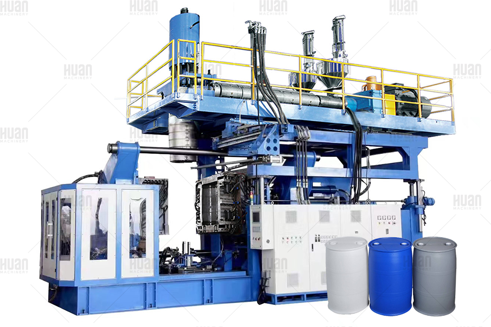 Máquina de moldeo por soplado y extrusión de tambor de HDPE de 200L 220L