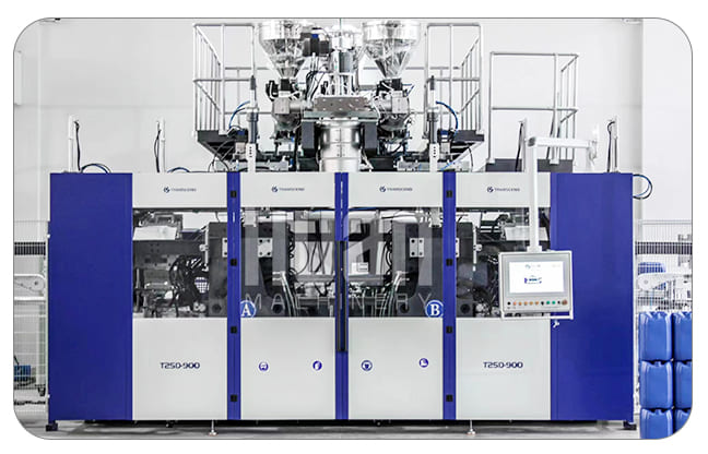 m&aacute;quina de moldeo por soplado de bidones
